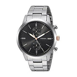  Shop Authentic Fossil Townsman Chronograph Grey Dial Silver Steel Strap Watch for Men - FS5407 - Luxxuri