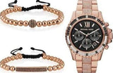  Shop Authentic Michael Kors Everest Chronograph Black Dial Rose Gold Steel Strap Watch For Women - MK5875 - Luxxuri