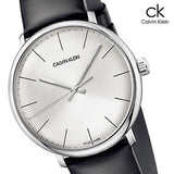  Shop Authentic Calvin Klein High Noon Quartz White Dial Black Leather Strap Watch for Men - K8M211C6 - Luxxuri