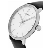  Shop Authentic Calvin Klein High Noon Quartz White Dial Black Leather Strap Watch for Men - K8M211C6 - Luxxuri