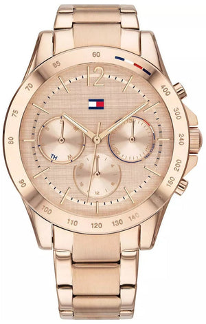  Shop Authentic Tommy Hilfiger Haven Chronograph Rose Gold Dial Rose Gold Steel Strap Watch For Women - 1782197 - Luxxuri