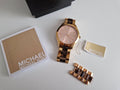 Michael Kors Runway Rose Gold Dial Two Tone Steel Strap Watch for Women - MK4301