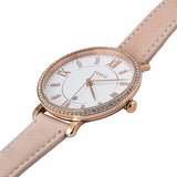  Shop Authentic Fossil Jacqueline White Dial Pink Leather Strap Watch for Women - ES4303 - Luxxuri