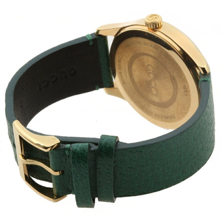  Shop Authentic Gucci G Timeless Bee Green Dial Green Leather Strap Watch For Women - YA1264065 - Luxxuri