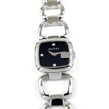  Shop Authentic Gucci G Diamonds Black Dial Silver Steel Strap Watch For Women - YA125509 - Luxxuri