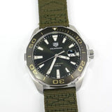  Shop Authentic Tag Heuer Aquaracer Black Dial Khakhi Green NATO Strap Watch for Men - WAY101E.FC8222 - Luxxuri