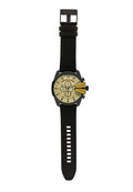  Shop Authentic Diesel Mega Chief Chronograph Gold Dial Black Steel Strap Watch For Men - DZ4485 - Luxxuri
