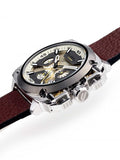  Shop Authentic Diesel BAMF Chronograph Beige Dial Brown Leather Strap Watch For Men - DZ7343 - Luxxuri