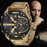  Shop Authentic Diesel Mr Daddy 2.0 Black Dial Gold Stainless Steel Watch For Men - DZ7333 - Luxxuri