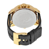  Shop Authentic Diesel Mr Daddy Gold Dial Black Leather Strap Watch For Men - DZ7363 - Luxxuri