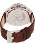 Shop Authentic Diesel Mega Chief Light Blue Dial Brown Leather Strap Watch For Men - DZ4281 - Luxxuri