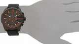  Shop Authentic Diesel Mega Chief Chronograph Black Dial Black Leather Strap Watch For Men - DZ4291 - Luxxuri