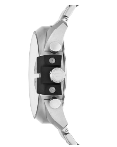  Shop Authentic Diesel Mega Chief Chronograph Silver Dial Silver Steel Strap Watch For Men - DZ4501 - Luxxuri