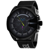  Shop Authentic Diesel Mega Chief Chronograph Black Dial Black Mesh Bracelet Watch For Men - DZ4514 - Luxxuri