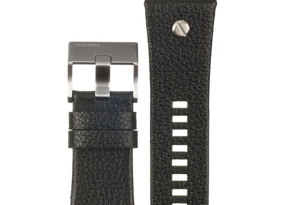  Shop Authentic Diesel Mr Daddy Chronograph White Dial Black Leather Strap Watch For Men - DZ7125 - Luxxuri