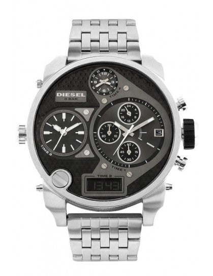  Shop Authentic Diesel Mr Daddy 1.0 Black Dial Stainless Steel Stainless Watch For Men - DZ7221 - Luxxuri