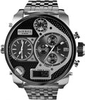  Shop Authentic Diesel Mr Daddy 1.0 Black Dial Stainless Steel Stainless Watch For Men - DZ7221 - Luxxuri