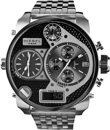 Shop Authentic Diesel Mr Daddy 1.0 Black Dial Stainless Steel Stainless Watch For Men - DZ7221 - Luxxuri