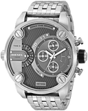  Shop Authentic Diesel Little Daddy Chronograph Black Dial Silver Steel Strap Watch For Men - DZ7259 - Luxxuri