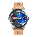  Shop Authentic Diesel Mini Daddy Blue & Black Dial Brown Leather Strap Watch For Men - DZ7308 - Luxxuri