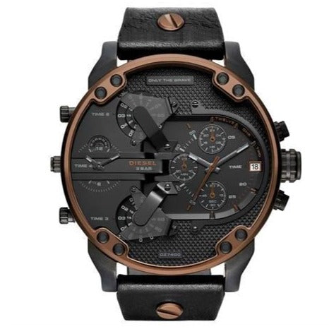  Shop Authentic Diesel Mr Daddy 2.0 Chronograph Black Dial Black Steel Strap Watch For Men - DZ7400 - Luxxuri