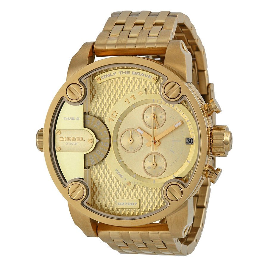  Shop Authentic Diesel Big Daddy Analog Gold Dial Gold Stainless Steel Watch For Men - DZ7287 - Luxxuri