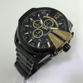  Shop Authentic Diesel Mega Chief Chronograph Black Dial Black Steel Strap Watch For Men - DZ4338 - Luxxuri