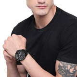  Shop Authentic Diesel Mega Chief Chronograph Black Steel Strap Watch For Men - DZ4283 - Luxxuri