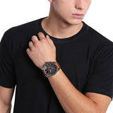  Shop Authentic Diesel Mega Chief Quartz Chronograph Brown Leather Strap Watch For Men - DZ4343 - Luxxuri