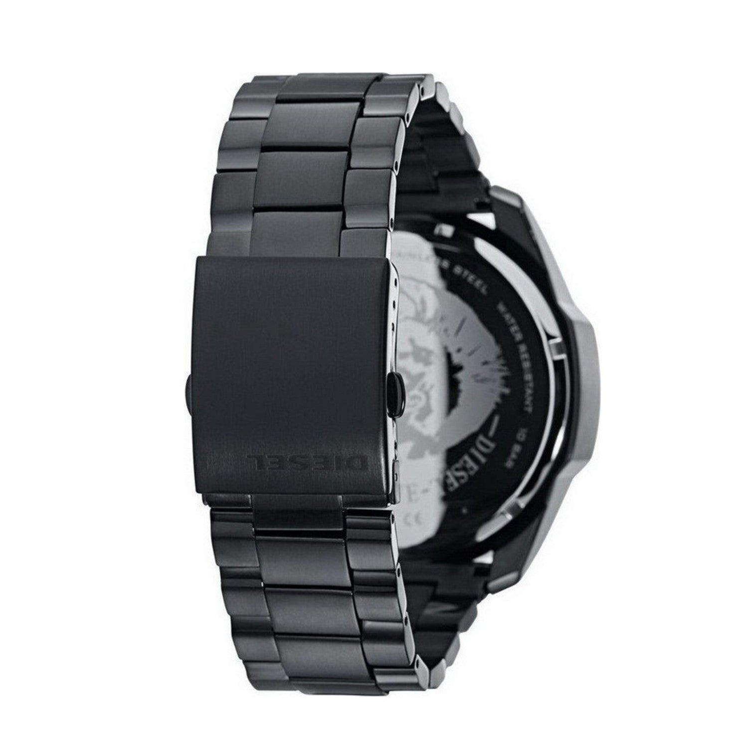  Shop Authentic Diesel Mega Chief Chronograph Black Dial Black Stainless Steel Watch For Men - DZ4355 - Luxxuri