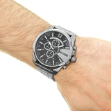  Shop Authentic Diesel Mega Chief Chronograph Blue Dial Silver Steel Strap Watch For Men - DZ4417 - Luxxuri