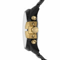  Shop Authentic Diesel Mega Chief Chronograph Gold Dial Black Steel Strap Watch For Men - DZ4485 - Luxxuri