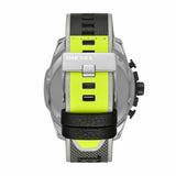  Shop Authentic Diesel Mega Chief Quartz Black Dial Grey Leather Strap Watch For Men - DZ4523 - Luxxuri