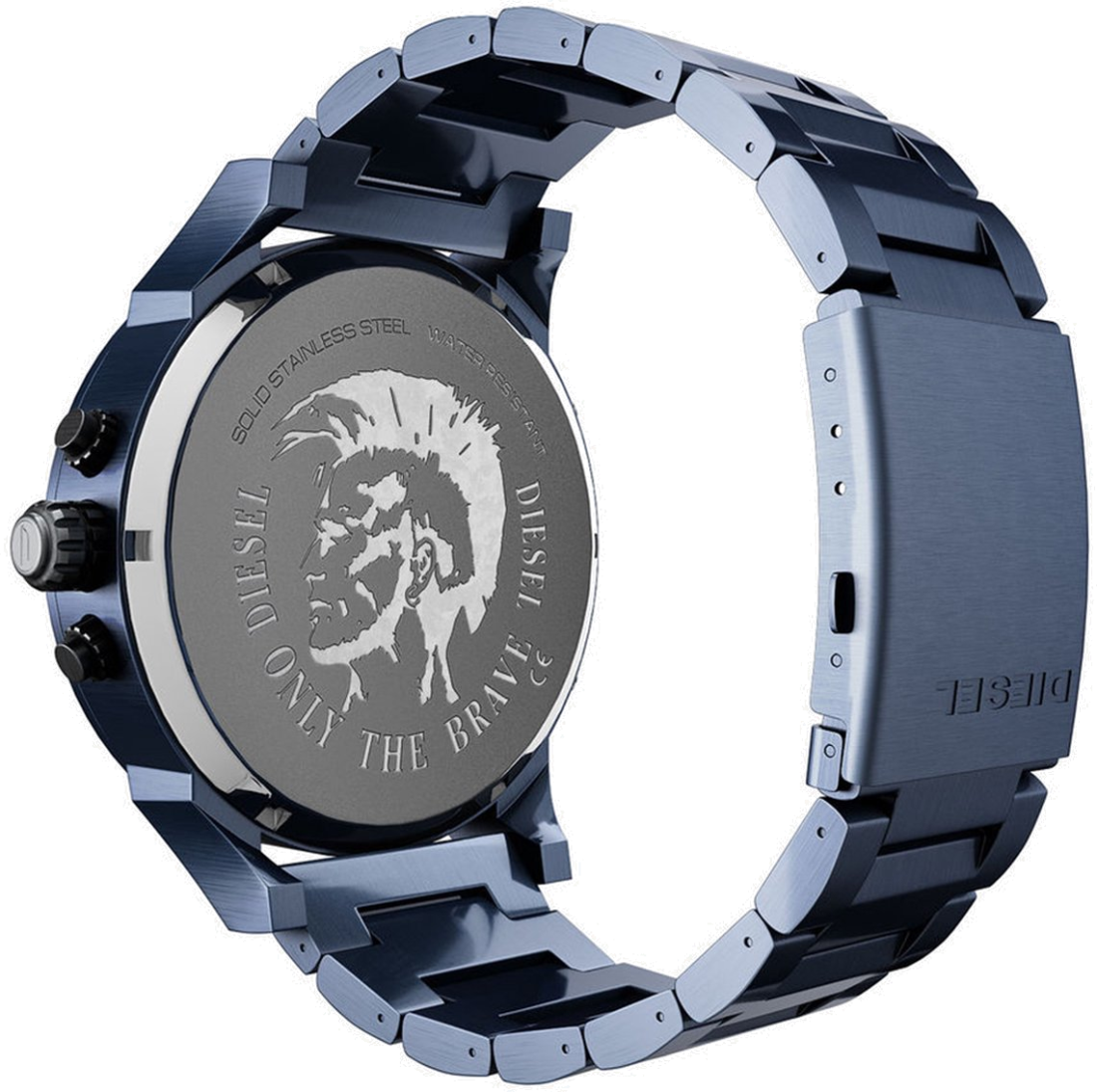  Shop Authentic Diesel Daddy 2.0 Chronograph Quartz Grey Dial Blue Steel Strap Watch For Men - DZ7414 - Luxxuri