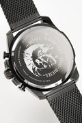  Shop Authentic Diesel Mega Chief Chronograph Black Dial Black Steel Strap Watch For Men - DZ4527 - Luxxuri