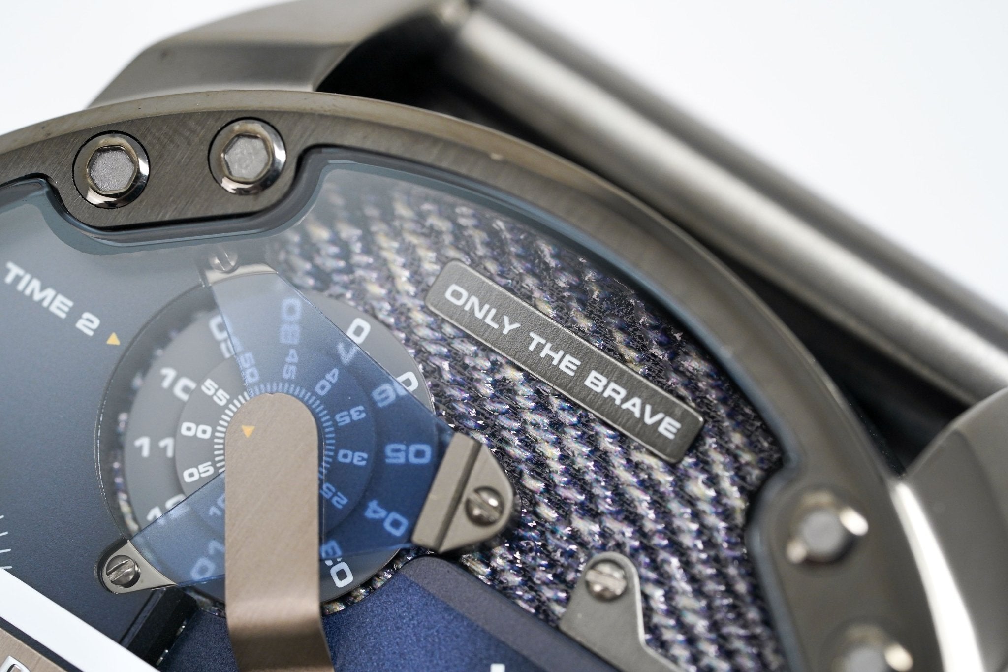 Diesel Big Daddy 2.0 Blue Dial Grey Stainless Strap Watch For Men - DZ7331