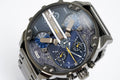  Shop Authentic Diesel Big Daddy 2.0 Blue Dial Grey Stainless Strap Watch For Men - DZ7331 - Luxxuri