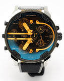  Shop Authentic Diesel Mr. Daddy 2.0 Chronograph Black Dial Grey Nylon Strap Watch For Men - DZ7429 - Luxxuri