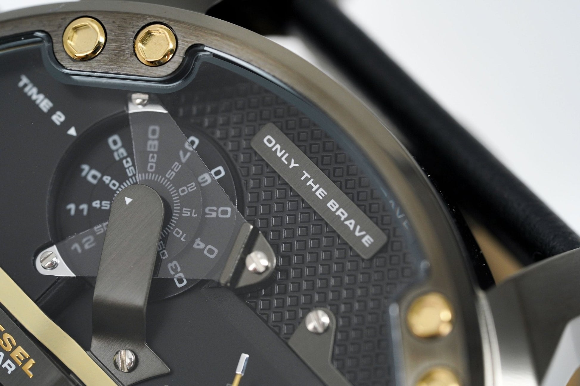  Shop Authentic Diesel Mr Daddy 2.0 Black Dial Black Leather Strap Watch For Men - DZ7348 - Luxxuri