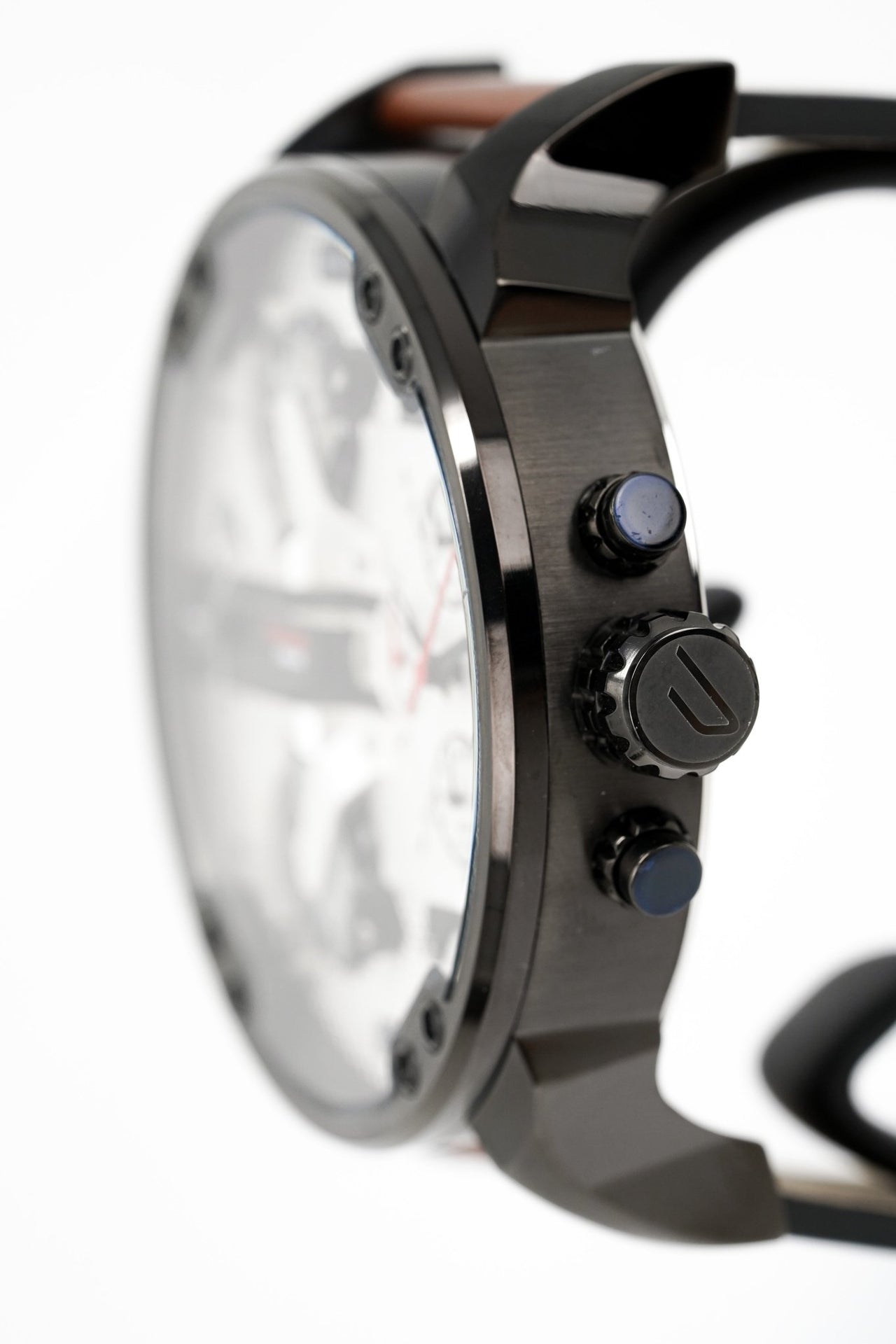  Shop Authentic Diesel Mr. Daddy 2.0 Chronograph Silver Dial Brown Leather Strap Watch For Men - DZ7394 - Luxxuri