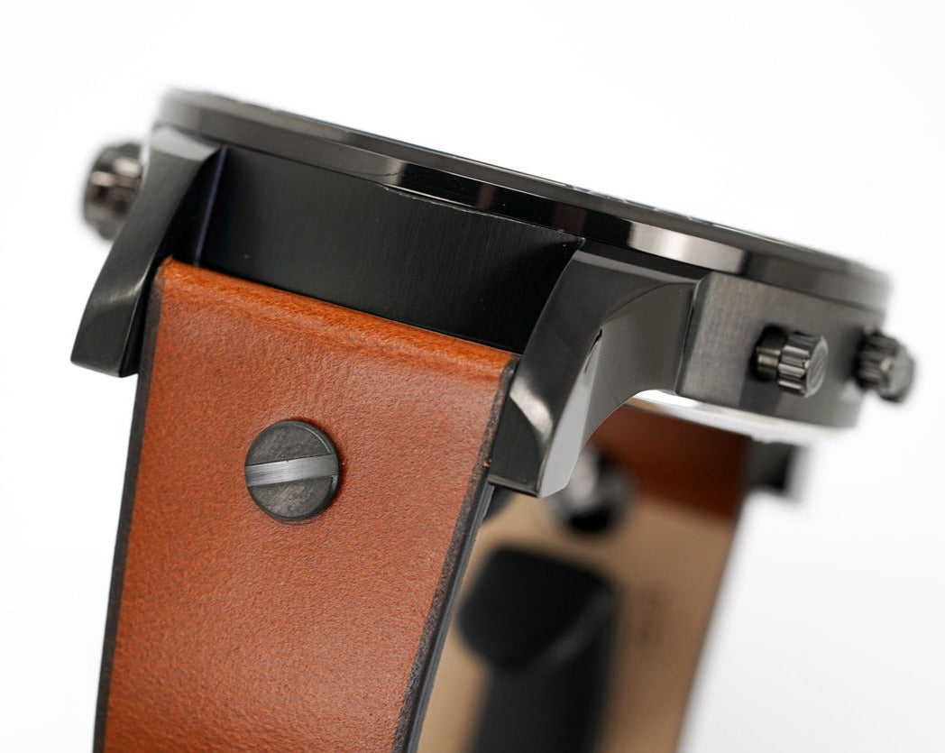  Shop Authentic Diesel Mr. Daddy 2.0 Chronograph Silver Dial Brown Leather Strap Watch For Men - DZ7394 - Luxxuri