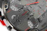  Shop Authentic Diesel Mr Daddy 2.0 Chronograph Grey Dial Red Rubber Strap Watch For Men - DZ7423 - Luxxuri