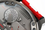  Shop Authentic Diesel Mr Daddy 2.0 Chronograph Grey Dial Red Rubber Strap Watch For Men - DZ7423 - Luxxuri