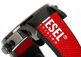  Shop Authentic Diesel Mr Daddy 2.0 Chronograph Grey Dial Red Rubber Strap Watch For Men - DZ7423 - Luxxuri