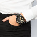  Shop Authentic Diesel Mr. Daddy 2.0 Black Dial Black Steel Strap Watch For Men - DZ7435 - Luxxuri