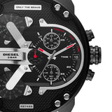  Shop Authentic Diesel Mr. Daddy 2.0 Quartz Black Dial Black Nylon Strap Watch For Men - DZ7433 - Luxxuri
