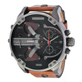  Shop Authentic Diesel Mr Daddy 2.0 Black Dial Brown Leather Strap Watch For Men - DZ7332 - Luxxuri