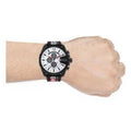  Shop Authentic Diesel Mega Chief Chronograph Silver Dial Black Leather Strap Watch For Men - DZ4512 - Luxxuri