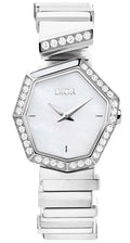  Shop Authentic Dior Gem Dior Mother of Pearl Diamonds White Dial White Leather Strap Watch for Women - CD18111X1006 - Luxxuri