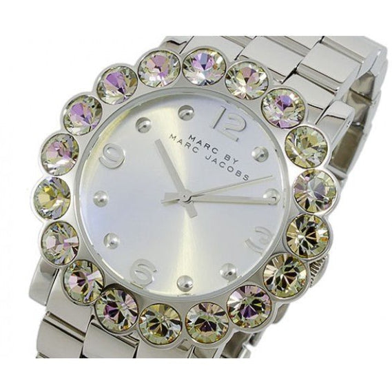  Shop Authentic Marc Jacobs Amy Silver Dial Silver Steel Strap Watch for Women - MBM3222 - Luxxuri